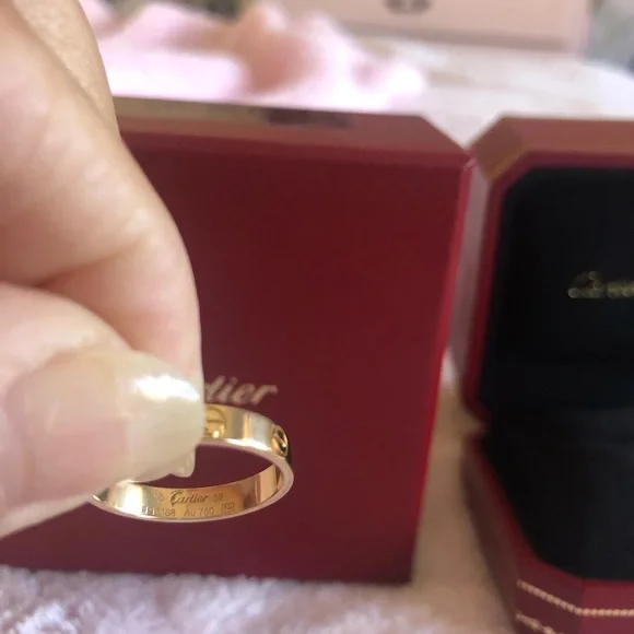 SOLD! Cartier 18K Yellow gold Love Ring! 59! Price is firm please! - Picture 6 of 8